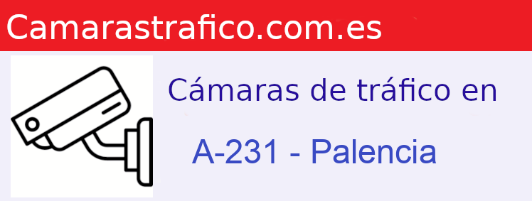 Cámaras dgt en la A-231 en la provincia de Palencia