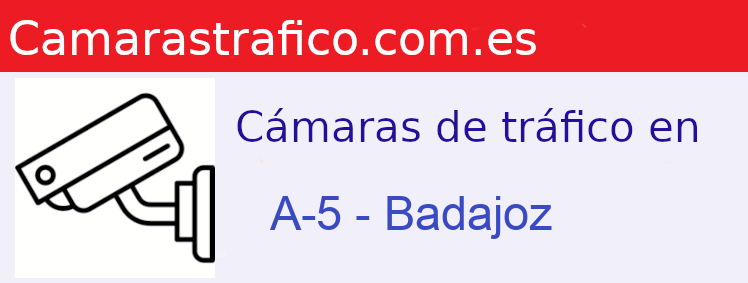 Cámaras dgt en la A-5 en la provincia de Badajoz