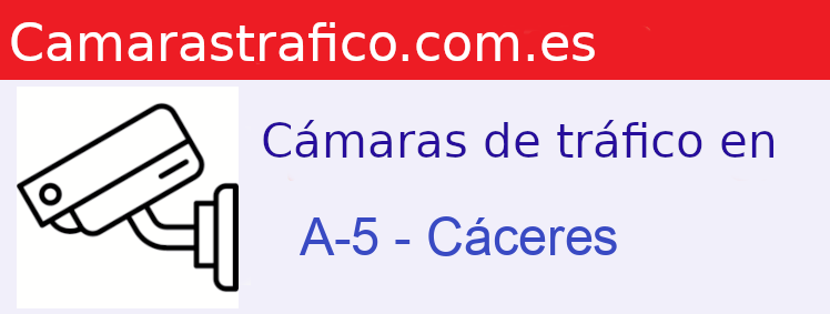 Cámaras dgt en la A-5 en la provincia de Cáceres
